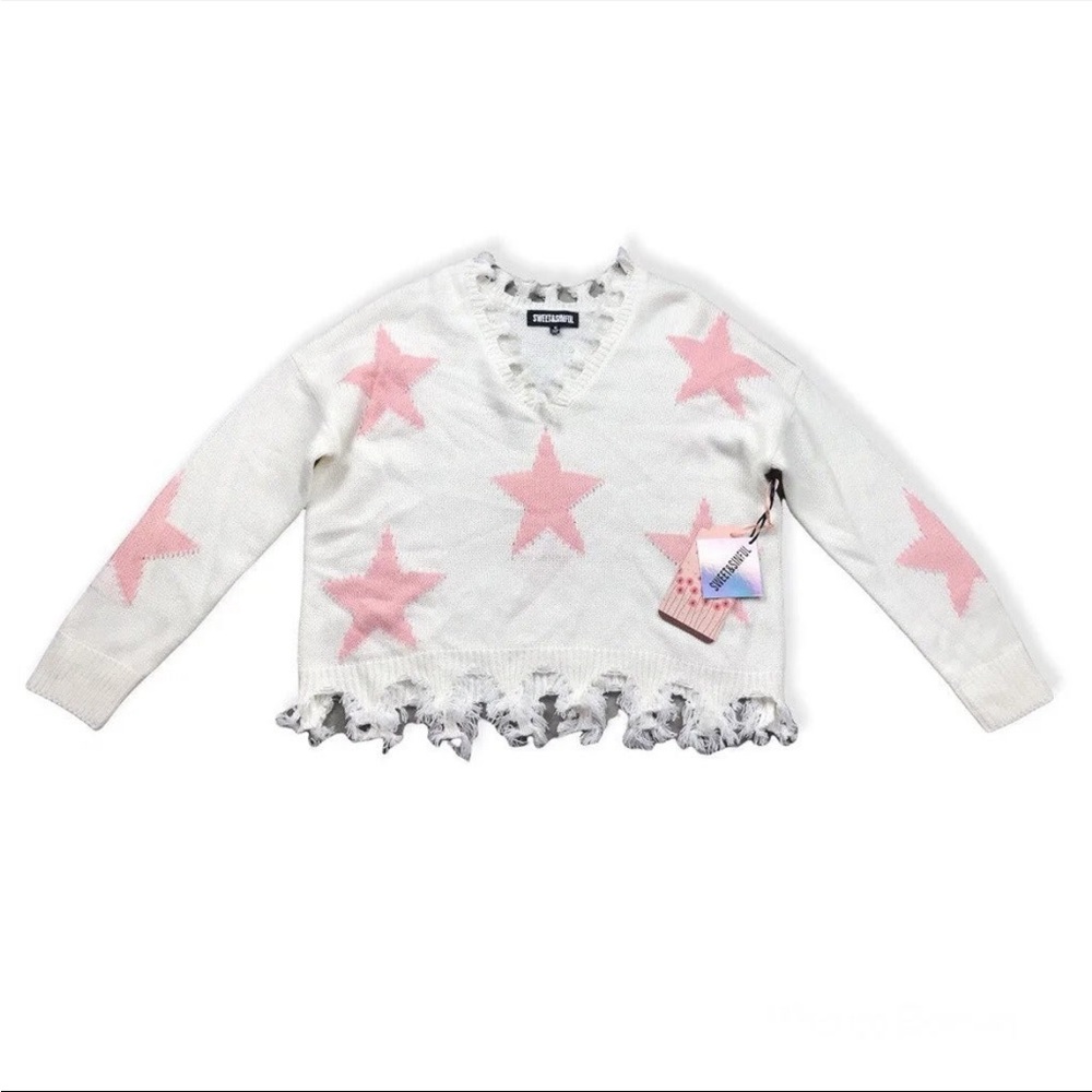sweet and sinful star sweater NWT